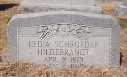 Lydia Kieschnick Hildebrandt 1879 1945 Memorial Find A Grave