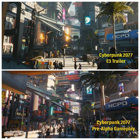 Cyberpunk 2077 Trailer Vs Actual - Cyberpunk 2077