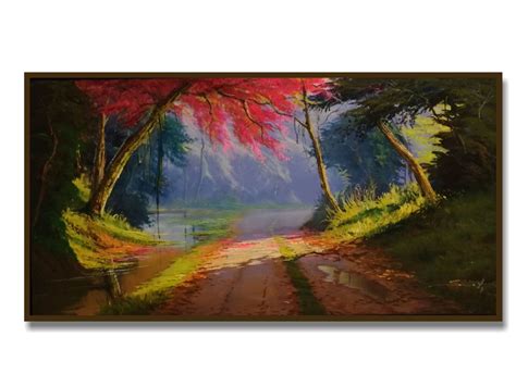 Quadro Pintura Paisagem Caminho X Elo Produtos Especiais