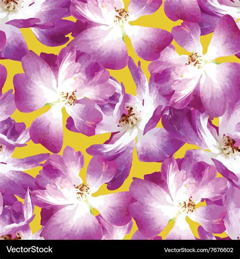 Seamless pattern with pink roses Royalty Free Vector Image