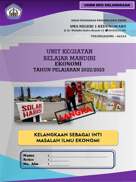 Ukbm Ekonomi Kelangkaan Sebagai Inti Masalah Ekonomi Pdf