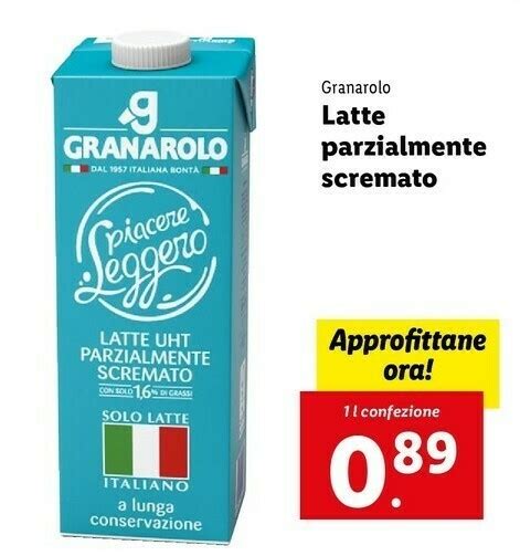 Latte Uht Parzialmente Scremato A Lunga Conservazione 1000 G Ml