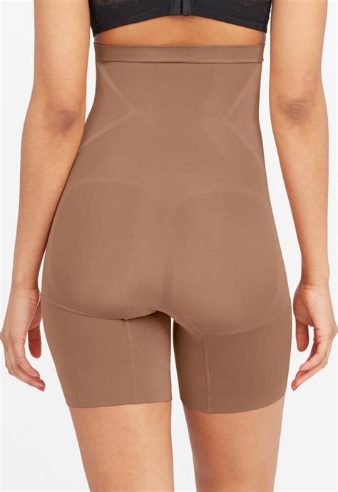 Spanx Oncore High Waisted Mid Thigh Short Kleur Dark Nude Caf Au