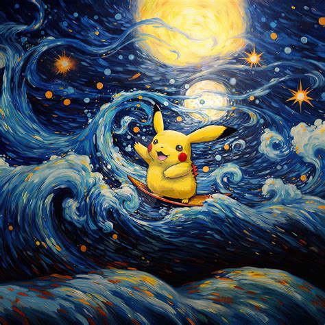 Pikachu Van Gogh by CodeCraftedArt on DeviantArt