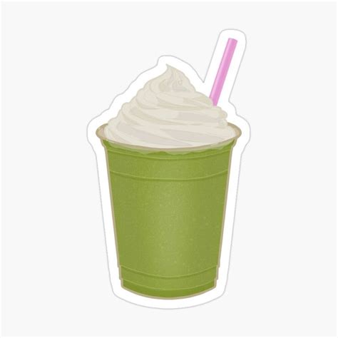 Matcha Frappé Sticker for Sale by Jay cm Matcha frappe Bubble tea