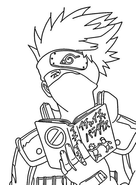 Kakashi Hatake Coloring Pages Coloring Pages For Kids And Adults