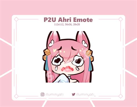 Crying Ahri P2u Emote Belle S Ko Fi Shop Ko Fi ️ Where Creators Get Support From Fans