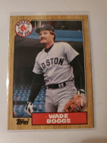 Topps Wade Boggs Error Has White Circle By His Name Nm