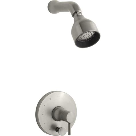 Kohler Toobi Vibrant Brushed Nickel 1 Handle Single Function Bathtub And Shower Faucet At