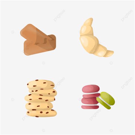 Sweet Cookies And Snacks Illustration Vector Sweet Cookies Snacks Png And Vector With