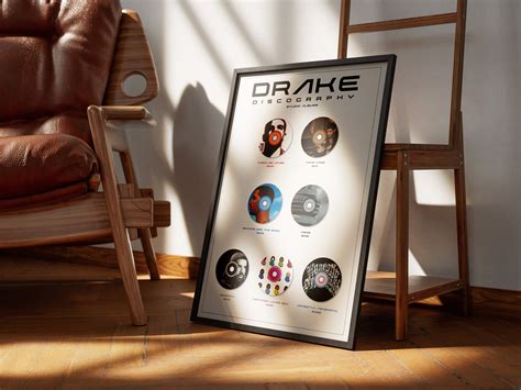 Drake Discography, Drake Album Poster, Pop Culture Wall Art, Album Cover Posters, Custom Album ...