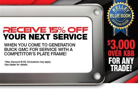 Auto Service & Parts Specials | Generation Buick GMC