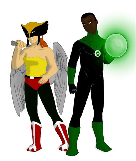 Hawkgirl And The Green Lantern by Kitti47 on DeviantArt