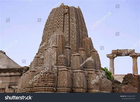 Ruins Rudramala Rudra Mahalaya Temple Sidhpur Stock Photo