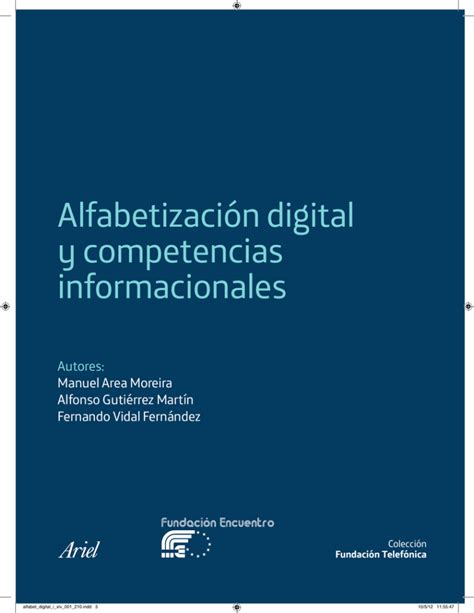 Alfabetizaci N Digital Y Competencias