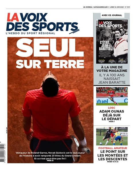 La Voix Des Sports N Du Juin T L Charger Sur Ipad