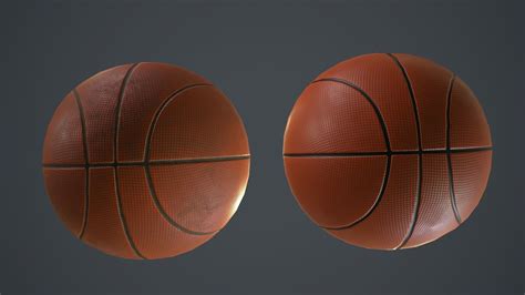 3d Model Basketball Ball Pbr Game Ready Vr Ar Low Poly Cgtrader