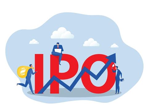 Premium Vector IPO Initial Public Offering People Investing Strategy