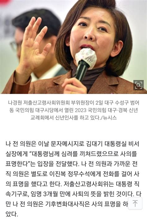 조선 나경원 전대 출마 고심 주변선 “당대표보다 친윤 택할 사람” 정치시사 에펨코리아