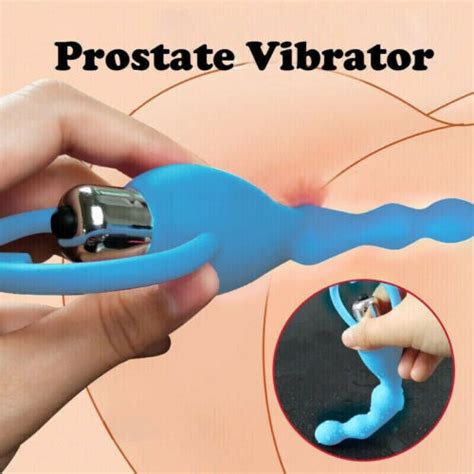 Vibrating Anal Beads Butt Plug Soft Silicone Sex Toys For Men Women