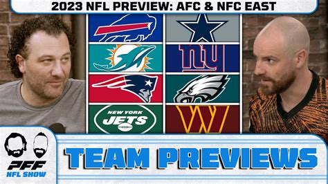 2023 Nfl Preview Afc And Nfc East Pff Nfl Show Youtube