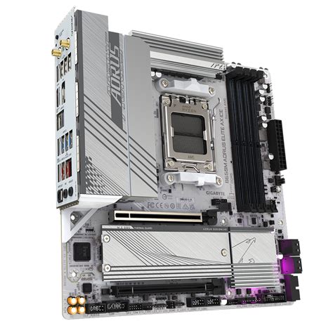 Gigabyte 技嘉 B650m Aorus Elite Ax Ice Micro Atx 白色主機板 Ddr5