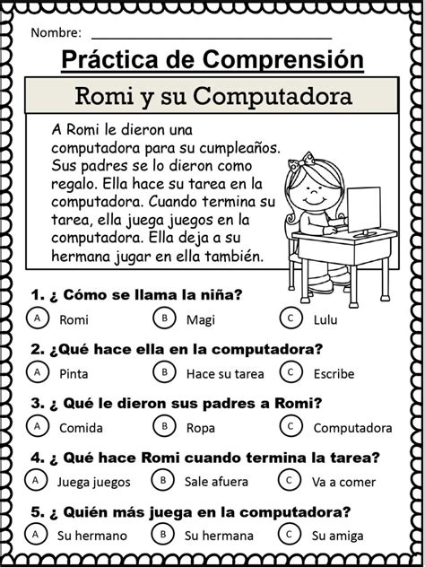 MINI LECTURITAS DE COMPRENSIÓN PARA INFANTIL Y PRIMARIA Imagenes