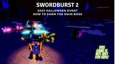 Swordburst 2 2023 Halloween Event How To Farm The Main Boss Youtube