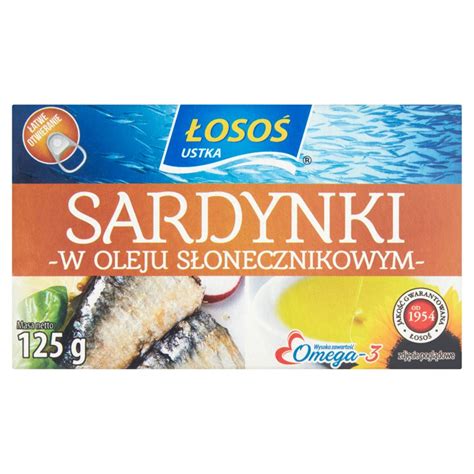 Łosoś Ustka Sardynki w oleju słonecznikowym 125 g Torimpex Toruń