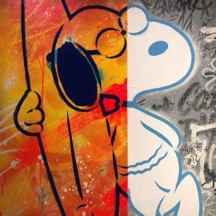 Peinture Snoopy Super Bi Colors Par Kedarone Carr D Artistes