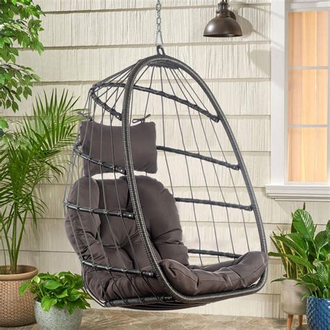 Hanging Egg Chair Indoor Outdoor Swing Egg Chair Without Stand Wicker