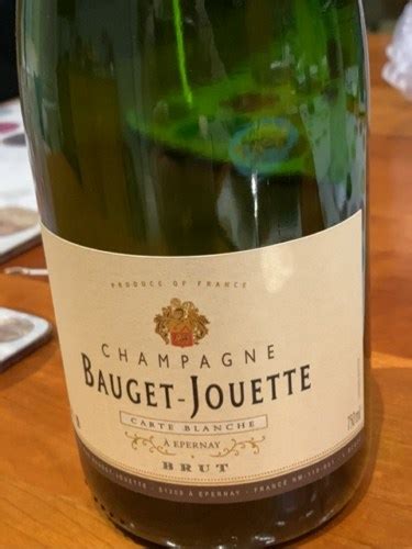 Bauget Jouette Cuv E S Lectionn E Esprit De France Brut Champagne