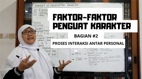 Faktor Penguat Karakter Bagian Proses Interaksi Antar Personal