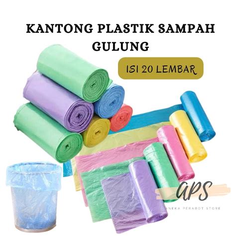 Jual APS I304 Kantong Plastik Sampah Gulung Refill Kantong Plastik