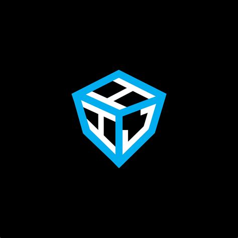 hij letter logo vector design hij simple  modern logo hij