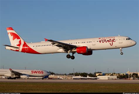 C GHPJ Air Canada Rouge Airbus A321 211 Photo By Howard Chaloner ID