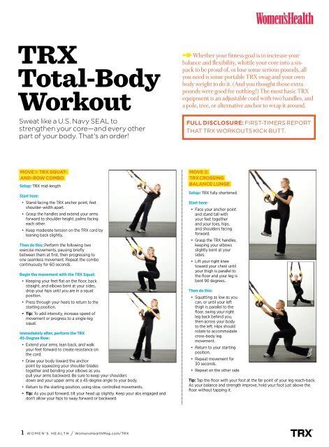 Trx Workout Routine For Beginners Pdf | EOUA Blog