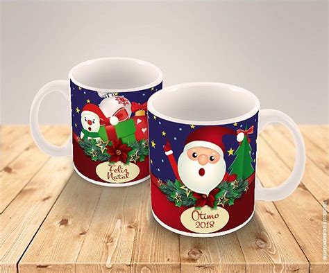 Caneca Porcelana Personalizada Natal FOREVER BRINDES