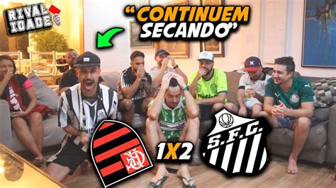 React Flamengo 1x2 Santos Melhores momentos Gols Brasileirão