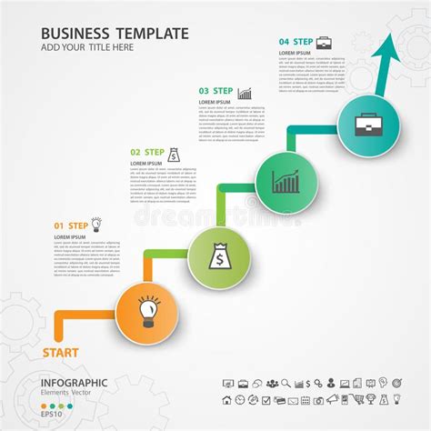 Abstrakte Infographics Zahlwahlen Schablone Vektorillustration