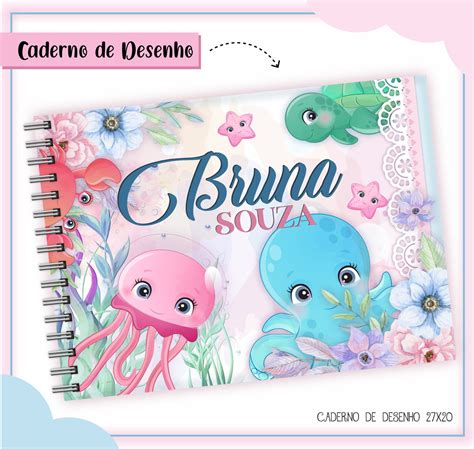 Capa De Caderno Fundo Do Mar Para Colorir - 8