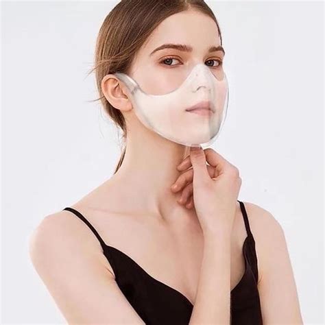 Jual Masker Transparan Bening Akrilik Sekaligus Face Shield Di Lapak