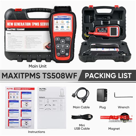 2024 Autel MaxiTPMS TS508WF Advanced TPMS Service Tool With WI FI Updates