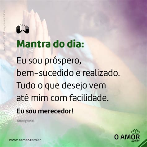 Mantra Do Dia Eu Sou Pr Spero Bem Sucedido E Realizado Tudo O Que