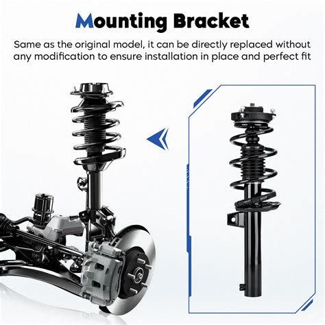 Front And Rear Complete Struts Assembly Shock Absorber W Coil Spring Compatible With 06 13 Audi