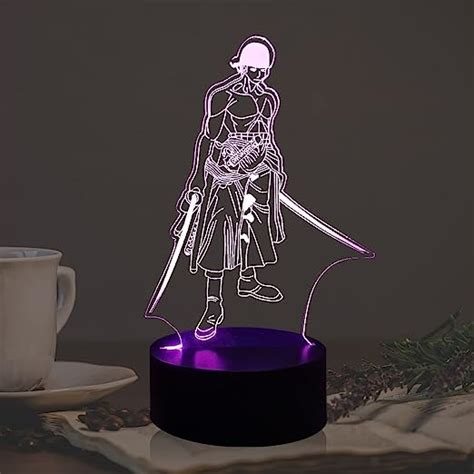 Buy One Piece Luffy LED Lamp Japan Anime Theme 3D Visual Roronoa Zoro