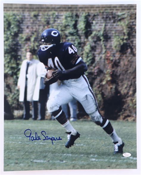 Gale Sayers Signed Bears X Photo Jsa Pristine Auction