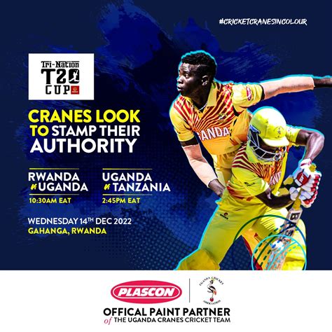 Plascon Uganda On Twitter Today The CricketCranesInColour Stamp