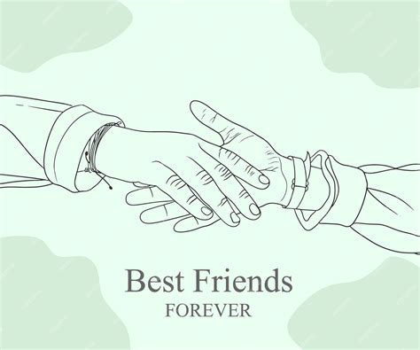 Premium Vector | Hand drawn friendship day vector design with hands ...