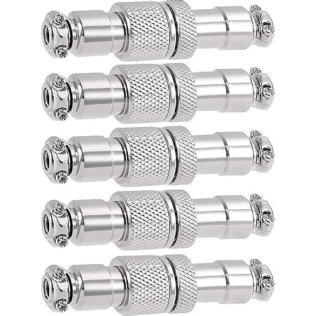 Amazon Aviation Connector Plug 5 Pcs GX12 4 Pin Thread Female